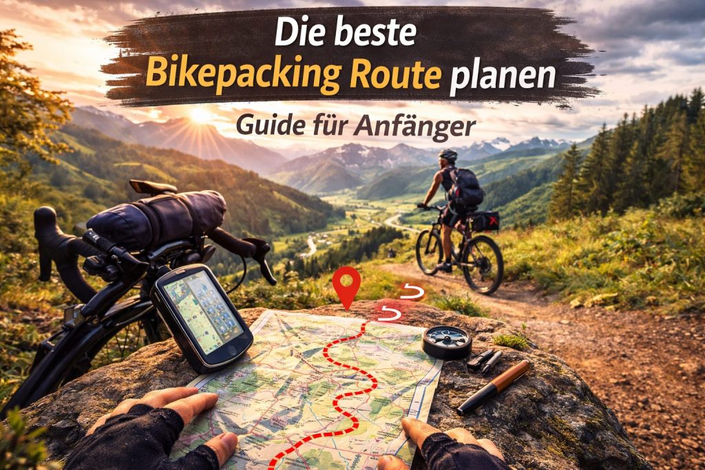 Bikepacking Route planen mit Mountainbike und Navigation in den Bergen