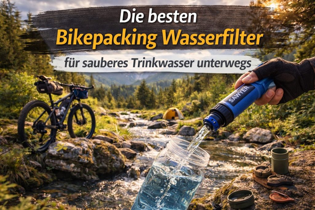 Bikepacking Wasserfilter für sauberes Trinkwasser unterwegs